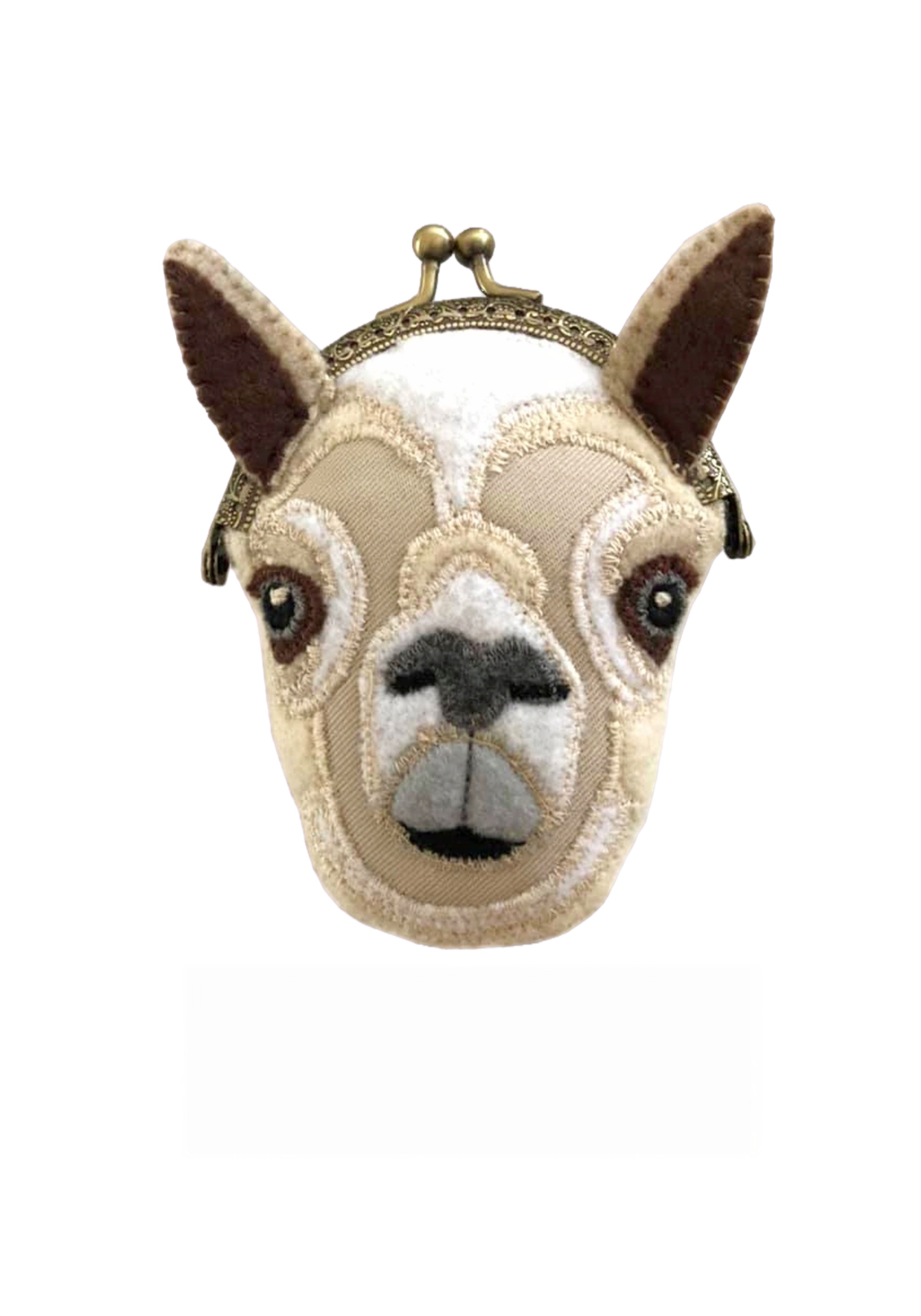 Llama Fabric Kiss Lock Coin Purse