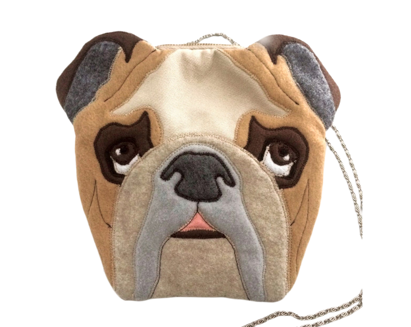 Bulldog Fabric Crossbody Bag