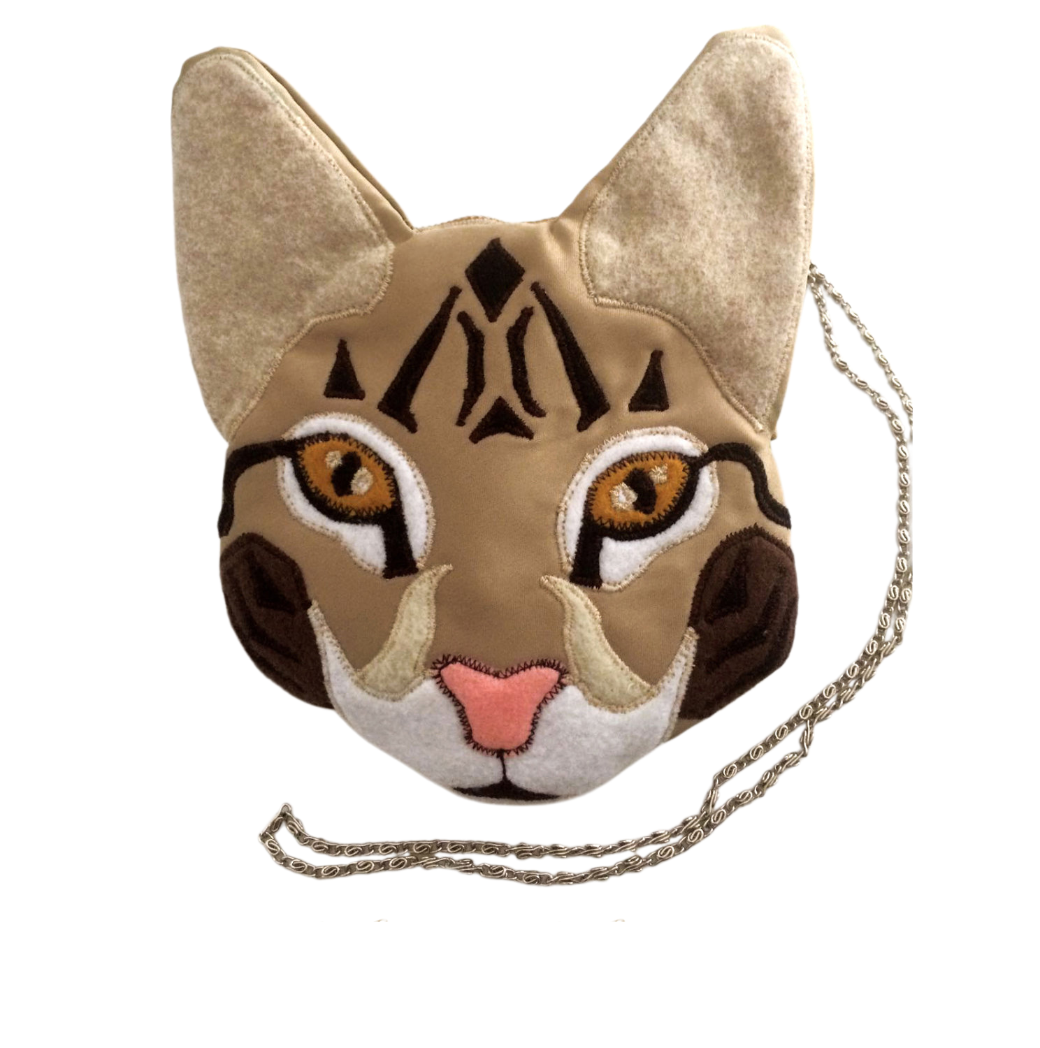 Caracal Wild Cat Fabric Crossbody Bag